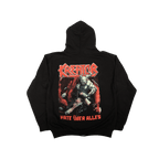 Hate Uber Alles Zip Hoodie - Black image 3